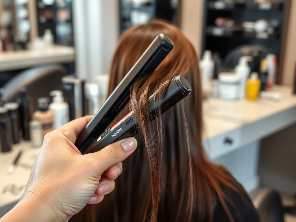 Czym fryzjer wygładza włosy?