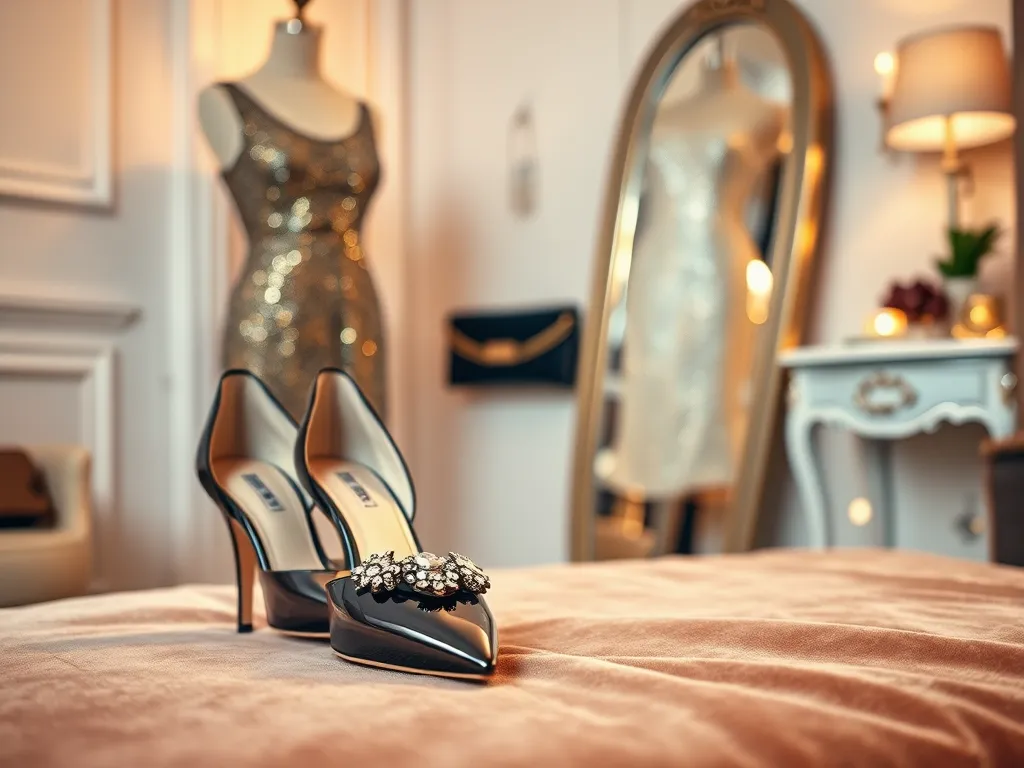 Jakie buty do cekinowej sukienki?