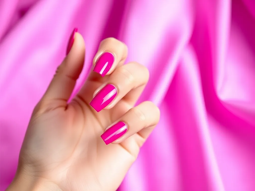 Jakie paznokcie do fuksjowej sukienki?